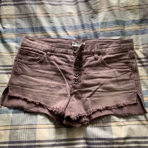 Free People denim shorts